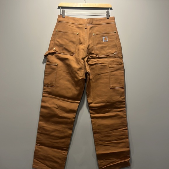 Men’s Carhartt Tan 30x32 Loose Fit Double Knee Pants - Picture 2 of 4